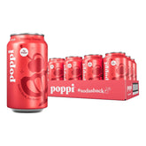 Poppi Prebiotic Soda, Shirley Temple, 12 Oz, 12 Pack
