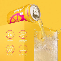Poppi Prebiotic Soda, Bombshells, 12 Oz, 12 Pack