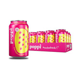 Poppi Prebiotic Soda, Strawberry Lemon, 12 Oz, 12 Pack