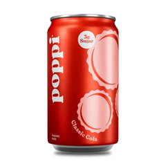Poppi Prebiotic Soda, Classic Cola, 7.5 Fl Oz, 24 Pack