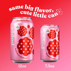 Poppi Prebiotic Soda, Raspberry Rose, 7.5 Fl Oz, 24 Pack