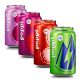 Poppi Prebiotic Soda, Soda Staples, 12 Oz, 12 Pack