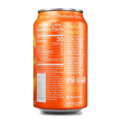 Poppi Prebiotic Soda, Sparkling Water & Fruit Juice, Orange, 12 Oz, 12 Pack