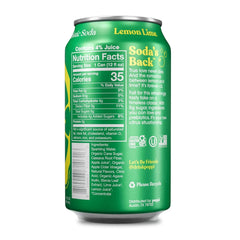 Poppi Prebiotic Soda, Sparkling Water & Fruit Juice, Lemon Lime, 12 Oz, 12 Pack