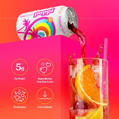 Poppi Prebiotic Soda, Punch Pop, 12 Oz, 12 Pack