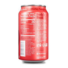 Poppi Prebiotic Soda, Shirley Temple, 12 Oz, 12 Pack