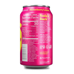 Poppi Prebiotic Soda, Strawberry Lemon, 12 Oz, 12 Pack
