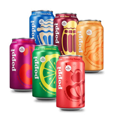 Poppi Prebiotic Soda, Major Mix, 12 Oz, 12 Pack