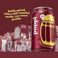 Poppi Prebiotic Soda, Root Beer, 12 Oz, 12 Pack