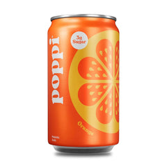 Poppi Prebiotic Soda, Orange, 7.5 Fl Oz, 24 Pack