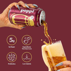 Poppi Prebiotic Soda, The Classics, 12 Oz, 12 Pack