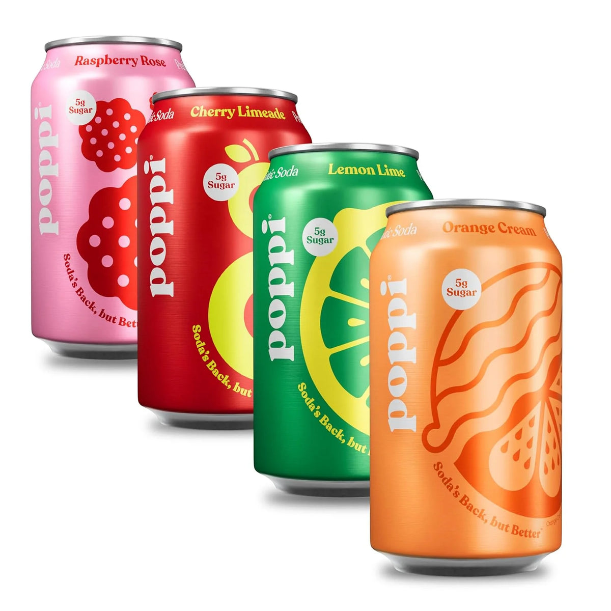 Poppi Prebiotic Soda, Trend Setters, 12 Oz, 12 Pack