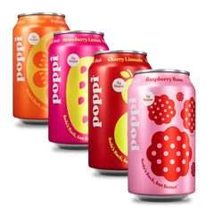 Poppi Prebiotic Soda, Short List, 12 Oz, 12 Pack