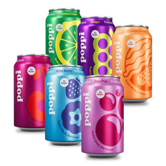 Poppi Prebiotic Soda, Crowd Pleasers, 12 Oz, 12 Pack