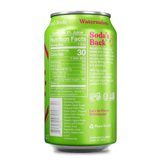 Poppi Prebiotic Soda, Sparkling Water & Fruit Juice, Watermelon, 12 Oz, 12 Pack