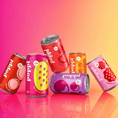 Poppi Prebiotic Soda, Mini Stars, 7.5 Oz, 12 Pack