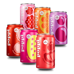 Poppi Prebiotic Soda, Mini Stars, 7.5 Oz, 12 Pack