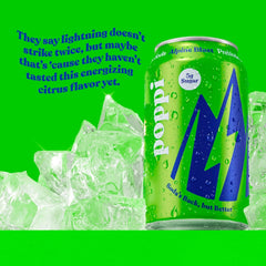 Poppi Prebiotic Soda, Sparkling Water & Fruit Juice, Alpine Blast, 12 Oz, 12 Pack