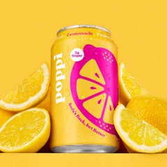 Poppi Prebiotic Soda, Lemonade, 12 Oz, 12 Pack
