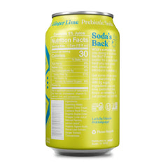 Poppi Prebiotic Soda, Ginger Lime, 12 Oz, 12 Pack